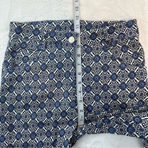 Jude Connally Womens Lucia Crop Stretch Knit Pants Blue Geometric Size Small - Picture 13 of 15
